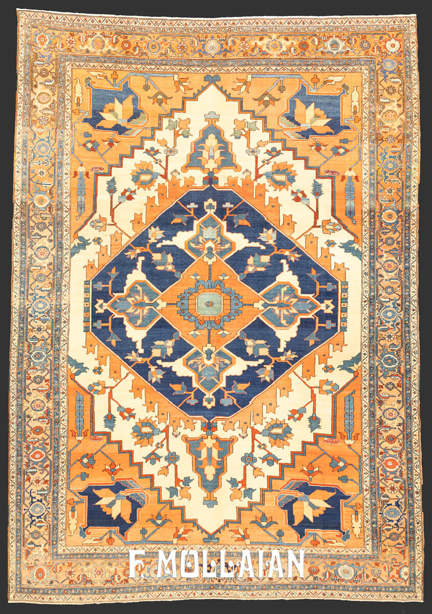 Heriz Rug Serapi Geometric Design n°:628851
